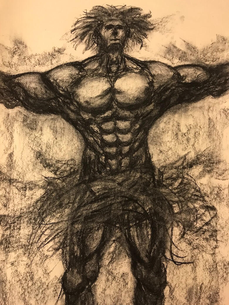 - Charcoal -